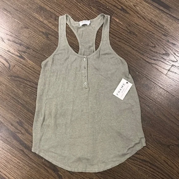NWT- Frame Women's Green Tank Top (size Small) - Picture 1 of 5